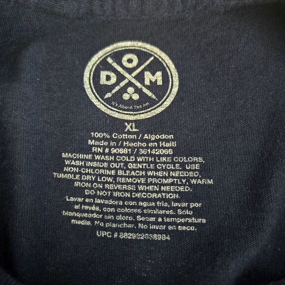 DOM mens size XL unisex Take a trip in nature mushroom hippie flower graphic tee - Picture 5 of 8